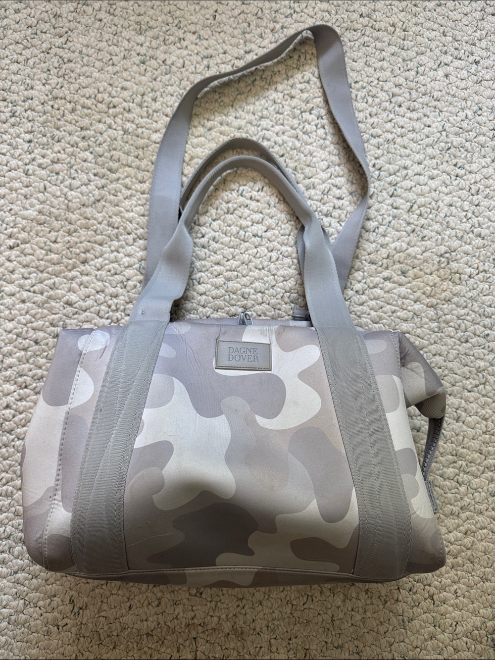 Dagne Dover Landon Duffel Tote in Haze Camo